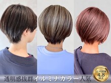 ソレイユバイエルズ(soleil by ailes)の雰囲気（白髪ぼかしにもなるハイライトデザインカラー[イルミナカラー]）