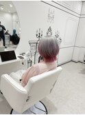 ホワイトシルバー×ピンクデザインカラー