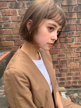 アンアミ オモテサンドウ(Un ami omotesando) 【Unami】　柔らかボブ×ショートバング　島田梨沙