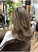 バレイヤージュ×ブロンドべージュ【LODAT横浜】