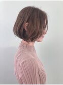 パーマでナチュラルボブ