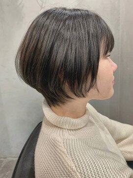 シャムオーツー 国分寺(CHAM:O2) ふんわりショートボブ ×透明感グレージュ