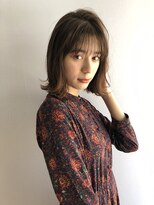 マイラ 銀座(myla)&nbsp;シースルーバング×ラフな外ハネスタイル