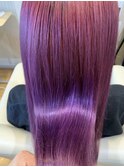 〈ラピッシュ桜田店〉うる艶ダブルカラー パープルピンク