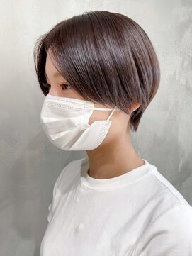 アルバム 渋谷パルコ(ALBUM) モーヴアッシュショート_グレージュカラーボブウルフ_ba350372