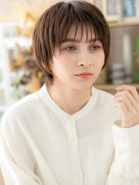 カバーヘア イヴ 戸頭店(COVER HAIR EVE) 外国人風バイカラーマッシュウルフショートa戸頭20代30代40代