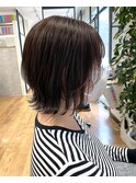 (LianTokyo)軽めくびれレイヤーボブ暗めグレージュ
