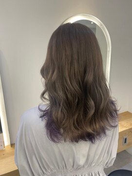 ジーナエス 札幌(Zina S) 髪質改善＊グレージュ×インナーパープル＊美髪【Zina S 札幌】