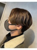 ハンサムショート×グレージュ