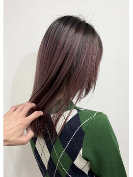 ジーナ 京都河原町(Zina) シャドールーツカシスピンク／バレイヤージュ【@sei_nishimura】