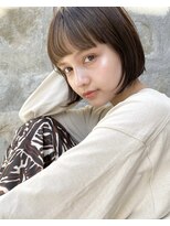 ヲタク(wotaku.)&nbsp;グレージュボブミニボブぷつっとボブミルクティーグレージュ