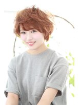 アディクト イースト 東陽町東口(addict EAST)&nbsp;大人かわいいひし形丸みショート＿ベージュ＿小顔効果［東陽町］