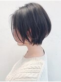 say.重政　ひし形ショートボブ　艶カラーアースカラー透明感ボブ