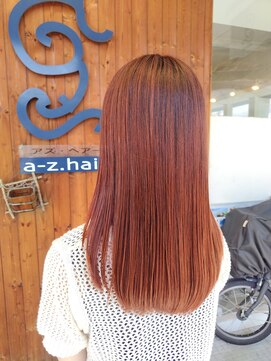 アズヘアー(a z.hair) ふんわりピンクカラー