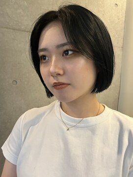 ナループロアボタン(Nalu pu loa BOTAN) ミニボブ/ボブ/内巻きボブ/ブルーブラック