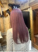 ピンクベージュ/ダブルカラー/ケアブリーチ/髪質改善/駅南