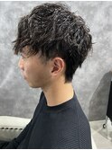 無造作スパイラルパーマ