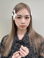 ソル ジングウマエ(SOL JINGUMAE)&nbsp;ミルクティーベージュダブルカラーグレージュカラーハイライト