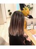 カット＋全体ブリーチカラー＋トリートメント