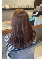 アリレイナ美容室 鎌倉店(ARIREINA)&nbsp;オーガニック×ピンクブラウン　ヴィラロドラ　アディクシー