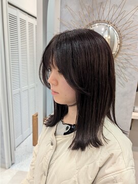 ポジ(poji) 髪質改善カラー 艶カラー ブラウンカラー ミディアム