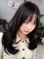 ハーシーバイアポロ 相模大野(HERSHE by apollo) xカット//ホワイトグレージュ/レイヤーカット/チェリーブラウン