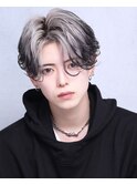 シルバーエンドカラーセンターパート