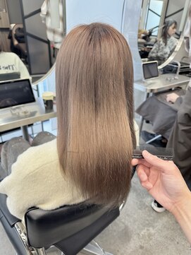 ジーナ 池袋(Zina) #髪質改善+ミルキィーベージュ