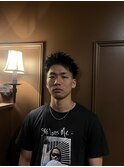 ツーブロックショート