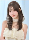 【F】ひし形レイヤーニュアンス大人透明感カラー