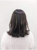暗髪透明感グレージュハイライト