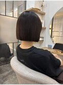 切りっぱなしボブ