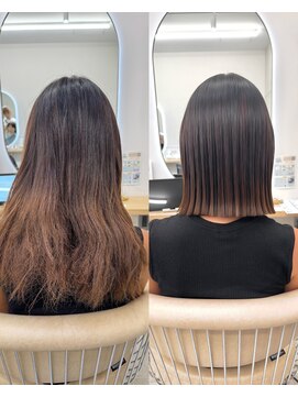 サンド 池袋(sand) パツっとボブ/タッセルボブ/池袋/縮毛矯正