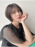 大人ショート［郡山美容室、ショートボブ、アヴェダ、前髪］