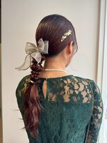 ギネス(Giness)&nbsp;パーティー編み下ろしヘア