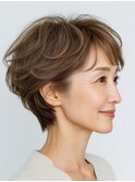 クラゲヘアー/小顔/ココアベージュ/オリーブグレー/川西