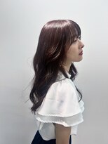 トゥルーブ バイ ファースト 富沢店(trove by first) ピンクブラウン/韓国ヘア/顔まわりカット/オージュア