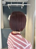 〈押上 半個室〉くすみピンクパープル×ボブ