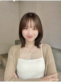 シースルーバング×くびれレイヤーボブ