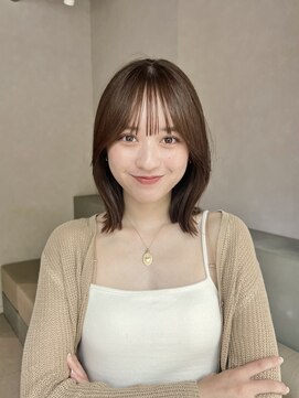 オーラ オモテサンドウ(Aura omotesando) シースルーバング×くびれレイヤーボブ