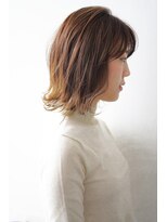 シカタ シーカ 鎌倉(CICATA/ShIKA.)&nbsp;ナチュラルグラデハイライト×ブラウンベージュ×軽めボブ