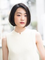 エムクランメイクス 原宿 表参道(m.clan MAKE'S)&nbsp;大人かわいい ひし形シルエット 小顔 黒髪エアリーショート/ボブ