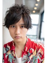 オースティン 門前仲町(AUSTIN)&nbsp;ビジネスツーブロックOK★かき上げトランクスヘアくせ毛風パーマ