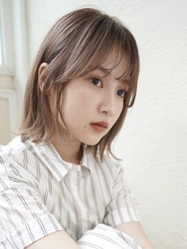 エル 横浜(eL) 【eL 横浜】ミニウルフ テラコッタ デジタルパーマ くすみブルー