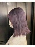 ☆ハイトーンラベンダーカラー×肩下外ハネヘア☆
