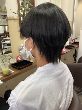 コアフィールフィス(COIFFURE fils) 【見附 今町】マッシュウルフ M3Dストレート