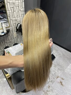 アローズ 久留米店(arose) 大人可愛い透明感立体感グレージュ×エアストレート