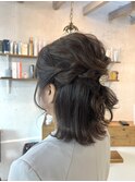 ボブでもできるハーフアップヘアアレンジ