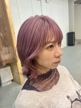 スクリバイタヒエ(SUKURI by tahie) #ピンクラベンダー　#ダブルカラー