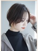 ツヤ感カラーハンサムショート